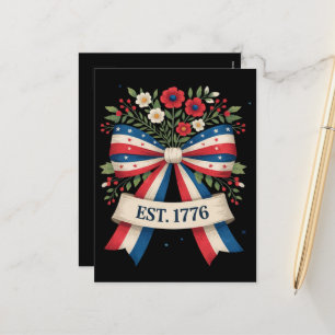 Postal Festiva Aniversario 250 de América
