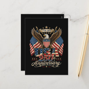 Postal Festiva Aniversario 250 de América EE. UU. 1776 2026