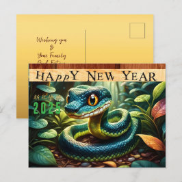 Postal Festiva Año chino de serpiente de madera 2025 HPostC