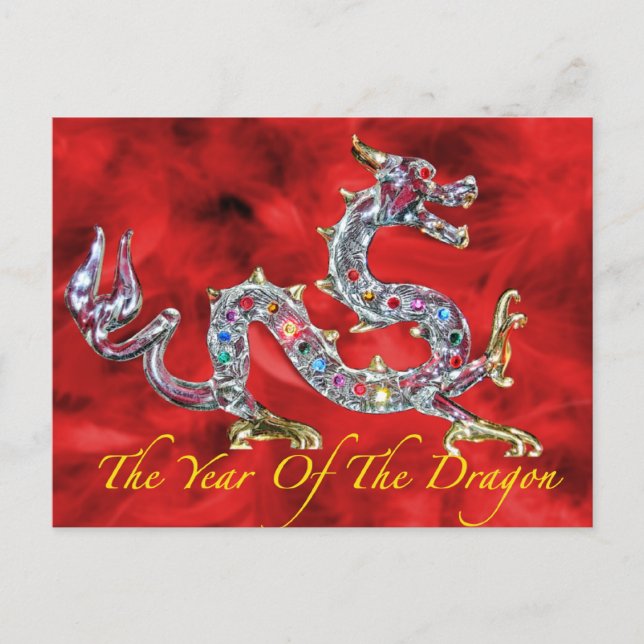 Postal Festiva Año del dragón (Anverso)