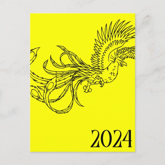 Postal Festiva año del dragón 2024 (Anverso)