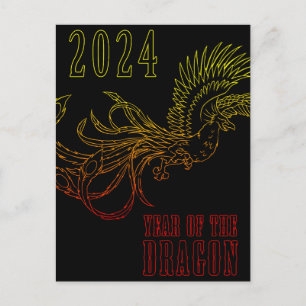 Postal Festiva año del dragón 2024