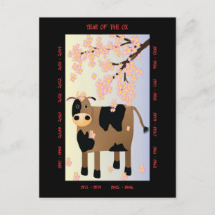 Postal Festiva Año del Ox