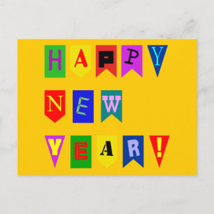 Postal Festiva Año Nuevo