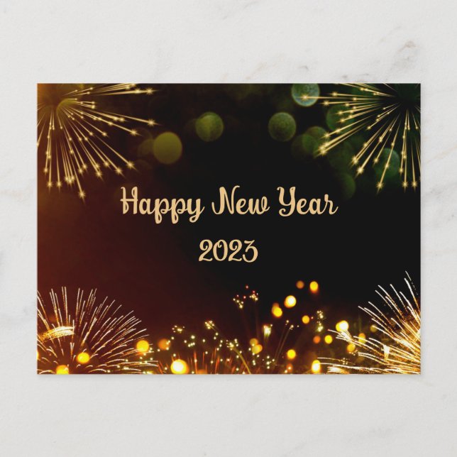 Postal Festiva Año Nuevo (Anverso)