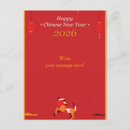Postal Festiva Año Nuevo Chino