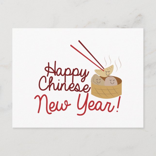 Postal Festiva Año Nuevo Chino (Anverso)