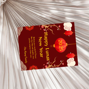 Postal Festiva Año nuevo chino 2025