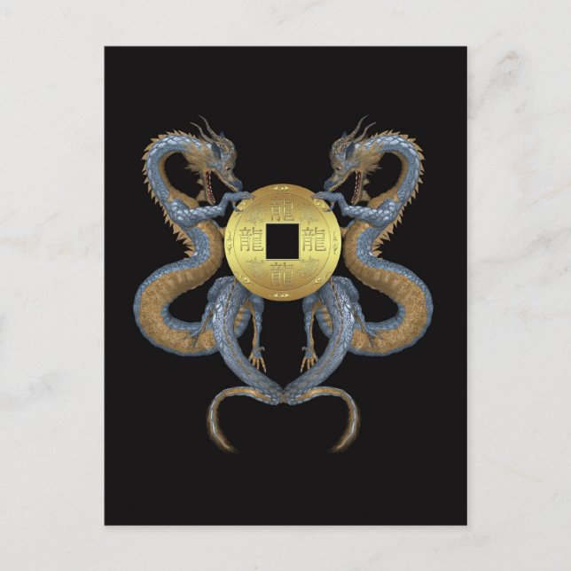 Postal Festiva Año Nuevo Chino - Año Del Dragón (Anverso)