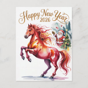 Postal Festiva Año Nuevo Chino del Caballo 2026