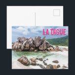 Postal Festiva Anse Cocos Seychelles La Digue Beach<br><div class="desc">Anse Cocos Seychelles La Digue Beach recuerdo de vacaciones o regalo para los viajeros.</div>
