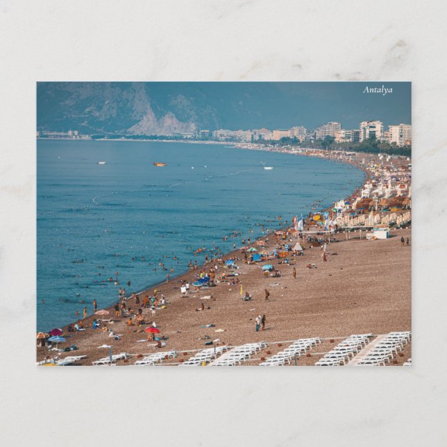 Postal Festiva Antalya Turkey Konyaalti Mar Holiday Coast Gezi (Anverso)