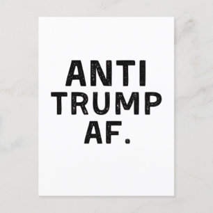 Postal Festiva Anti Trump AF Democracia Estadounidense