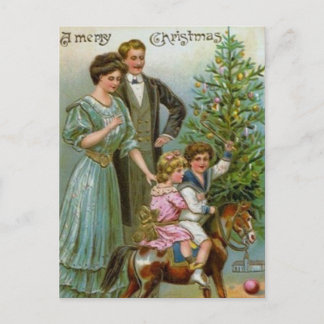 Postal Festiva Antiguos Navidades de moda