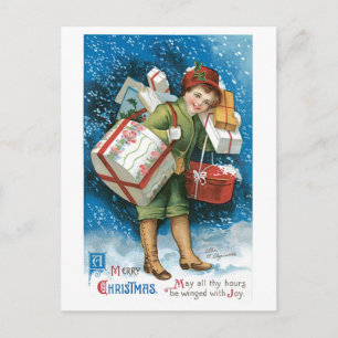 Postal Festiva Antiguos presagios navideños