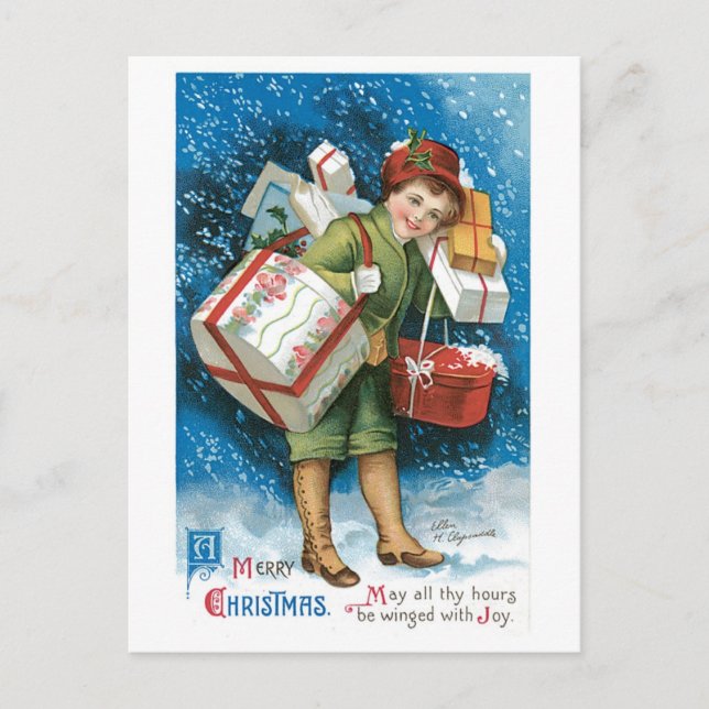 Postal Festiva Antiguos presagios navideños (Anverso)