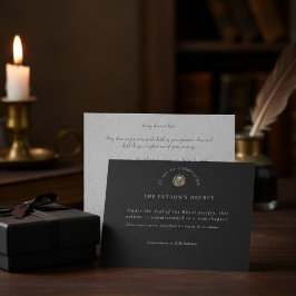 Postal Festiva Antiquarian Act of Commission Graduation Gift Card