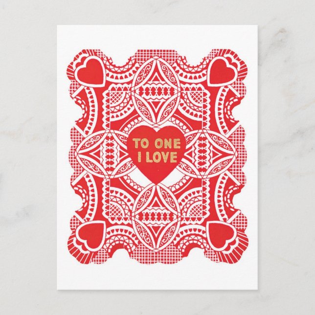 Postal Festiva Antique Valentine (Anverso)