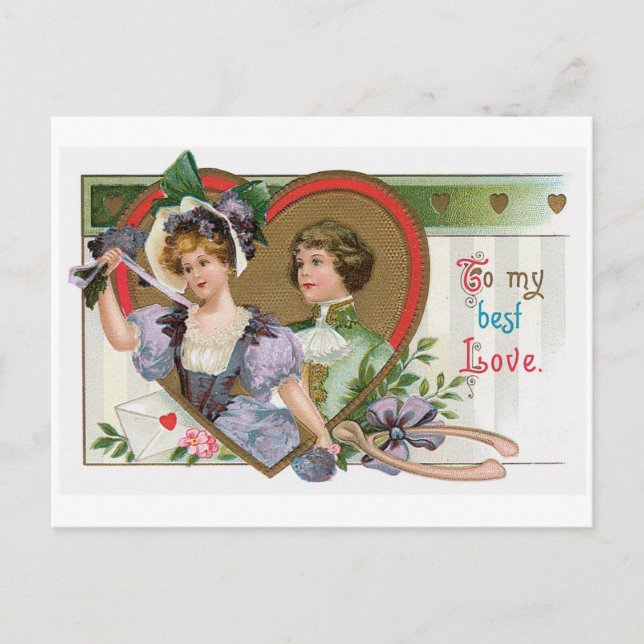 Postal Festiva Antique Valentine (Anverso)