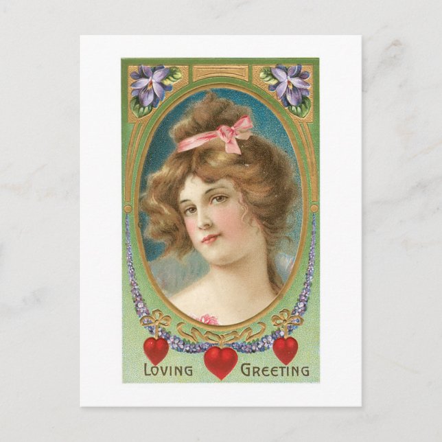 Postal Festiva Antique Valentine (Anverso)