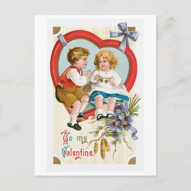 Postal Festiva Antique Valentine (Anverso)