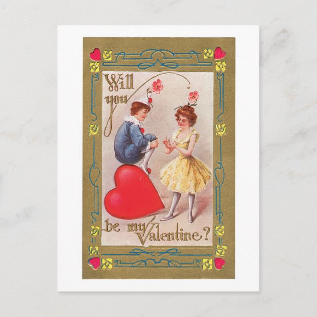 Postal Festiva Antique Valentine (Anverso)