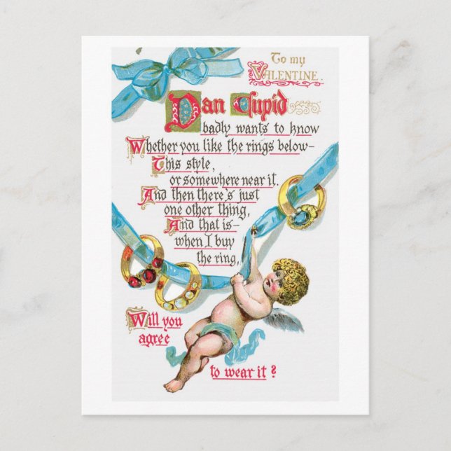 Postal Festiva Antique Valentine (Anverso)