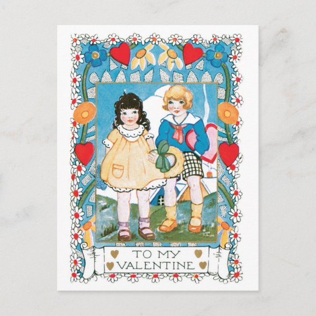 Postal Festiva Antique Valentine (Anverso)