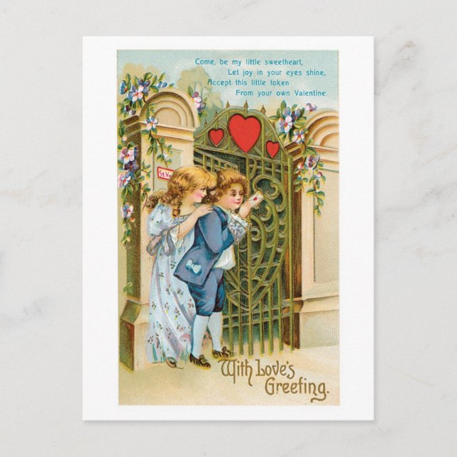 Postal Festiva Antique Valentine (Anverso)