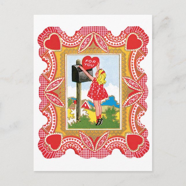 Postal Festiva Antique Valentine (Anverso)