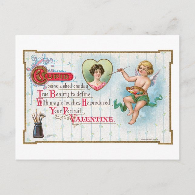 Postal Festiva Antique Valentine (Anverso)