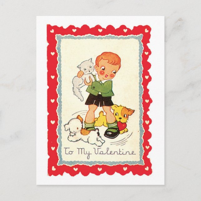Postal Festiva Antique Valentine (Anverso)
