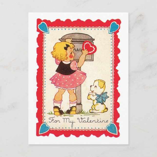 Postal Festiva Antique Valentine (Anverso)