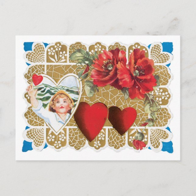 Postal Festiva Antique Valentine (Anverso)
