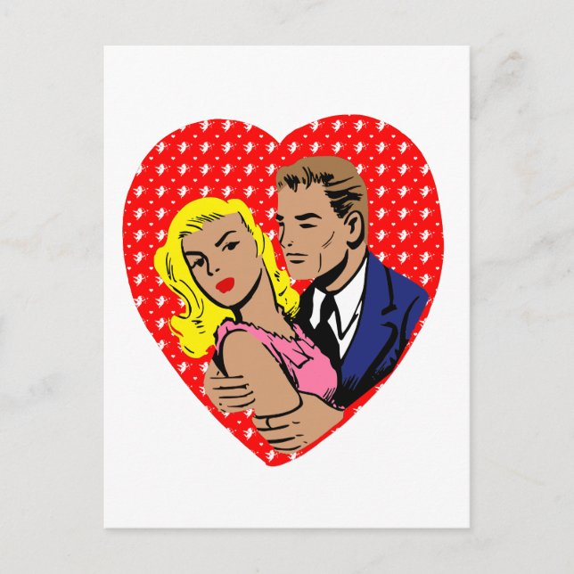 Postal Festiva antivalentina vintage (Anverso)