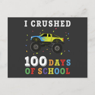 Postal Festiva Aplasté 100 Días De Escuela