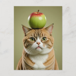 Postal Festiva Apple Cat