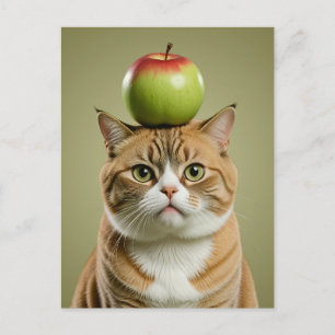 Postal Festiva Apple Cat