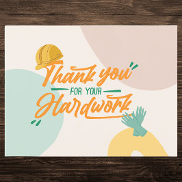 Postal Festiva Apreciación colorida del Día del Trabajo