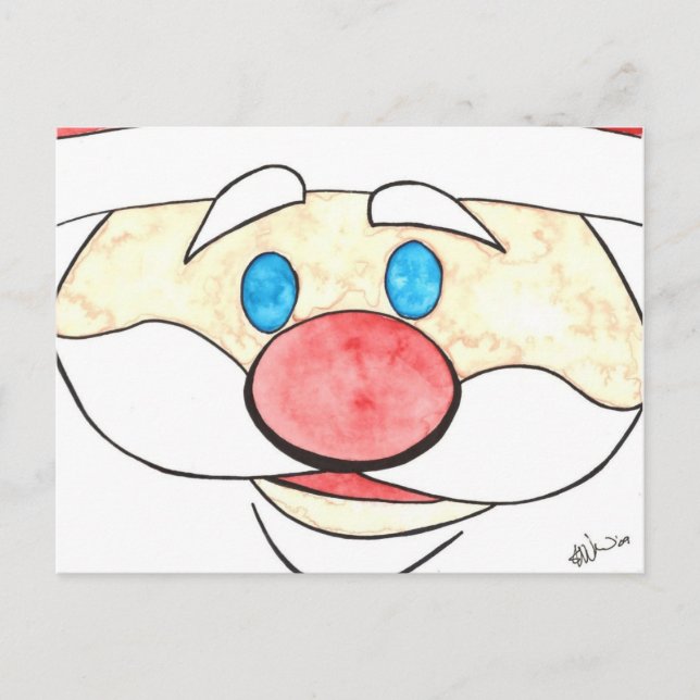 Postal Festiva ¡Aquí está Santa! (Anverso)