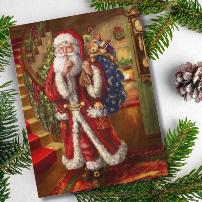 Postal Festiva Aquí viene Santa (Subido por el creador)