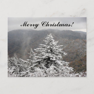 Postal Festiva Árbol de nieve de los navidades