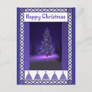 Postal Festiva Árboles morales