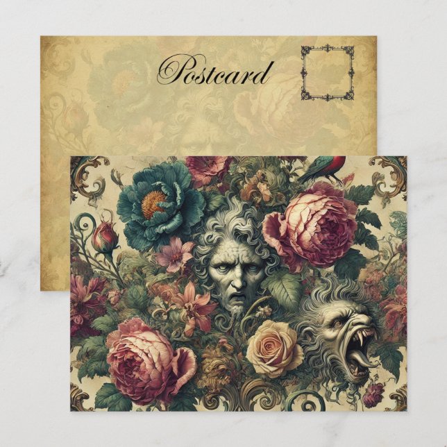 Postal Festiva Arcane Atelier - Victoria gótica (Anverso / Reverso)