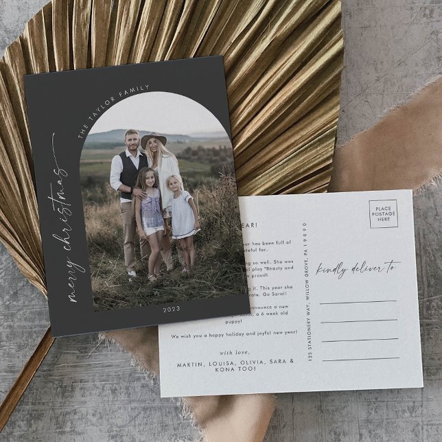 Postal Festiva Arco Boho moderno | Foto de Navidades griegos (Subido por el creador)