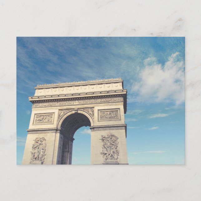 Postal Festiva Arco de Triunfo París (Anverso)
