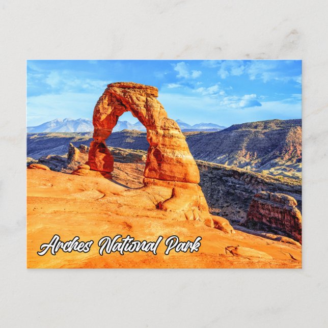 Postal Festiva Arco Delicado, Parque Nacional Arches, Estados Uni (Anverso)