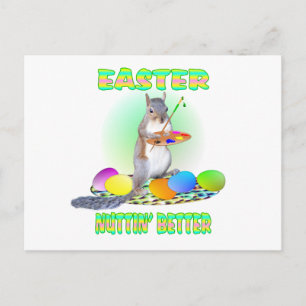Postal Festiva Ardilla de Pascua
