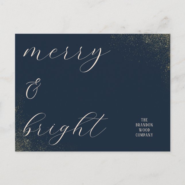 Postal Festiva Armada corporativa y oro (Anverso)