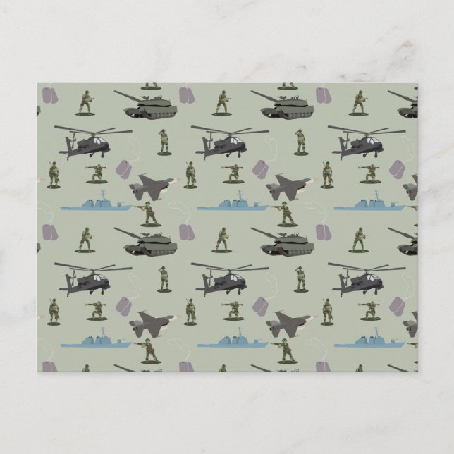 Postal Festiva Army Military Camouflage Green Camo (Anverso)